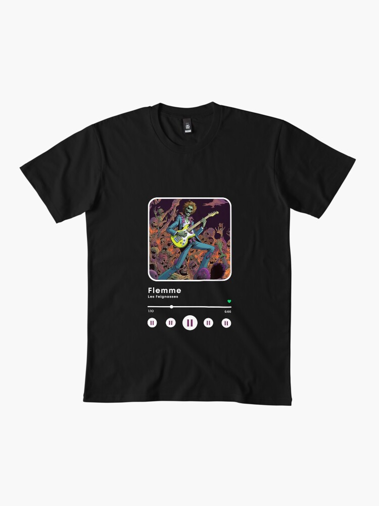 Thumbnail 2 of 4, Premium T-Shirt, Music Player Lazy Zombie Guitarist Metalheads designed and sold by Feignasses.