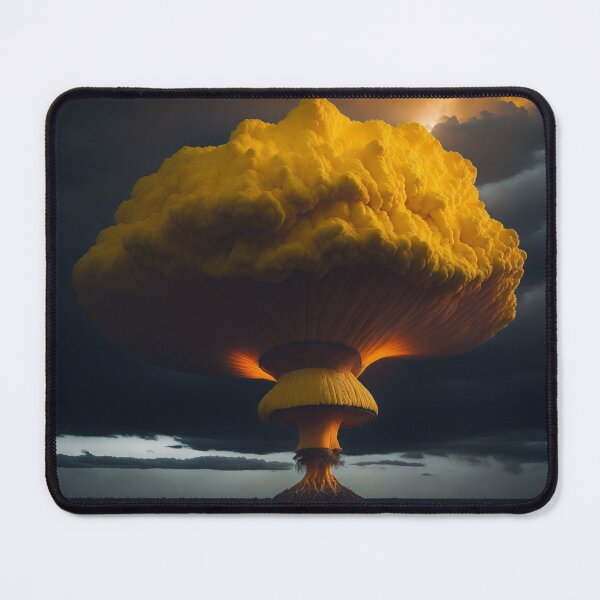 Item preview, Rising from Chaos: The Captivating Yellow Mushroom Cloud|Nuclear weapon|Russo Ukrainian War|nuclear explosion|Manhattan Project designed and sold by RedArtG09.