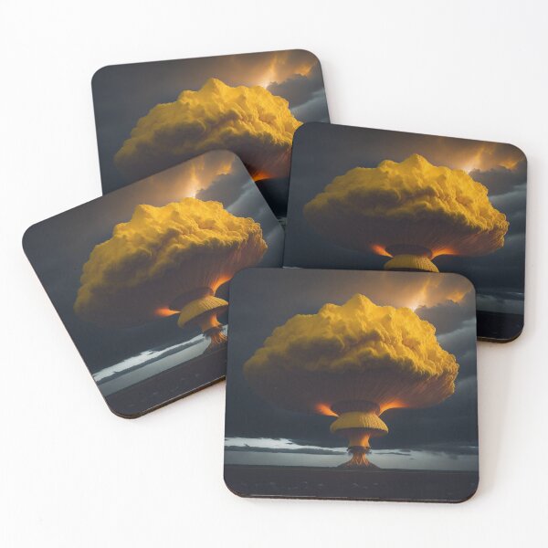 Item preview, Rising from Chaos: The Captivating Yellow Mushroom Cloud|Nuclear weapon|Russo Ukrainian War|nuclear explosion|Manhattan Project designed and sold by RedArtG09.