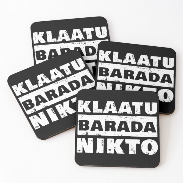 Item preview, Klaatu distressed for dark background designed and sold by BeyondGraphic.