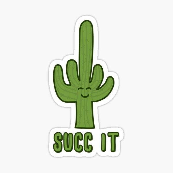 Item preview, Succ It - Cute But Rude Cactus/Succulent - Multiple Tee Colors designed and sold by Jennifer Walsh Design.