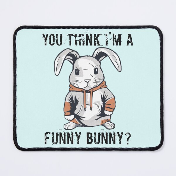 Item preview, No Funny Business Bunny designed and sold by luvablelifeform.