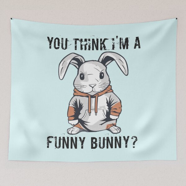 Item preview, No Funny Business Bunny designed and sold by luvablelifeform.