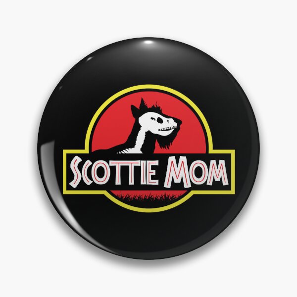 Item preview, (For Dark Background) Jurassic Scottish Terrier Mom designed and sold by More Cute Dogs.