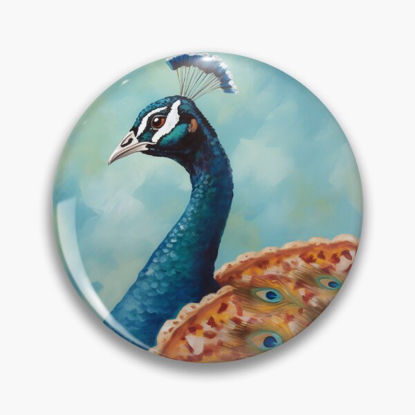 Item preview, Peacock pizza Pie & Slice designed and sold by miraclemeows.