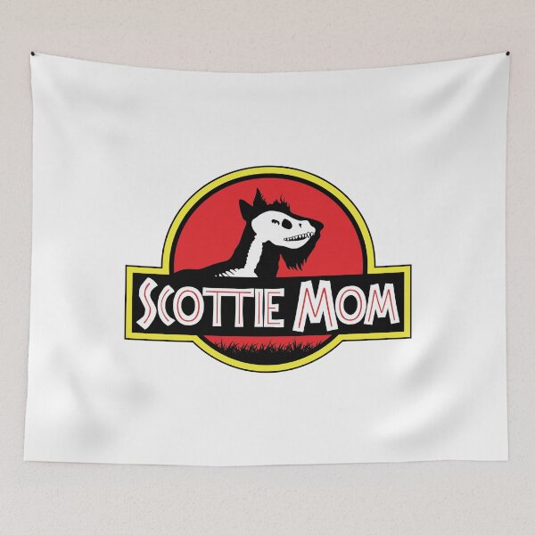 Item preview, (For Bright Background) Jurassic Scottish Terrier Mom designed and sold by More Cute Dogs.