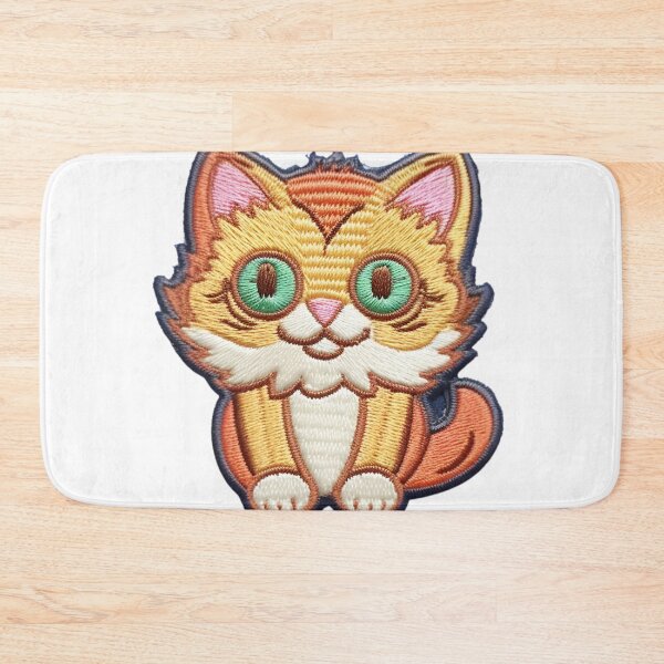 Item preview, Crazy Cat Embroidered Patch designed and sold by PixlMasterpiece.