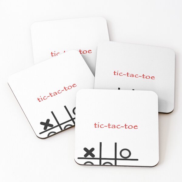 Tic Tac Toe Game Coasters