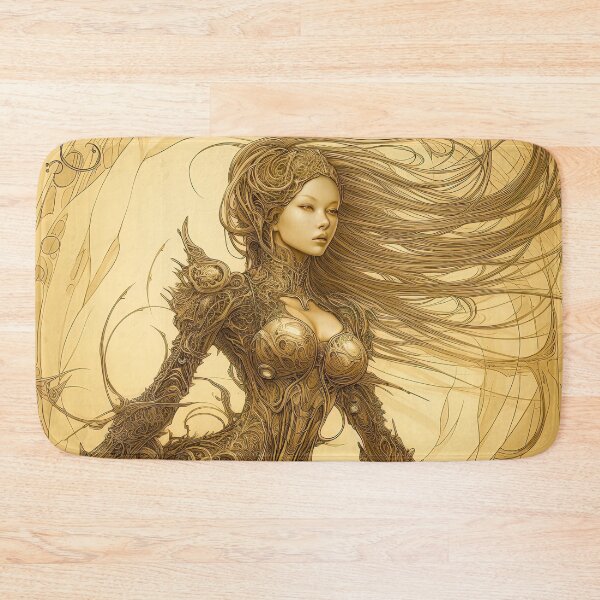 Item preview, the goldan beauty 7-bold styles-dreamy mood-madness-abstract-detailed-epic-painterly designed and sold by Hermossa-Art.