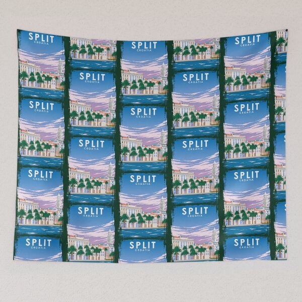 Item preview, Split Croatia Vintage Minimal Retro Travel  designed and sold by emmanuertourmal.