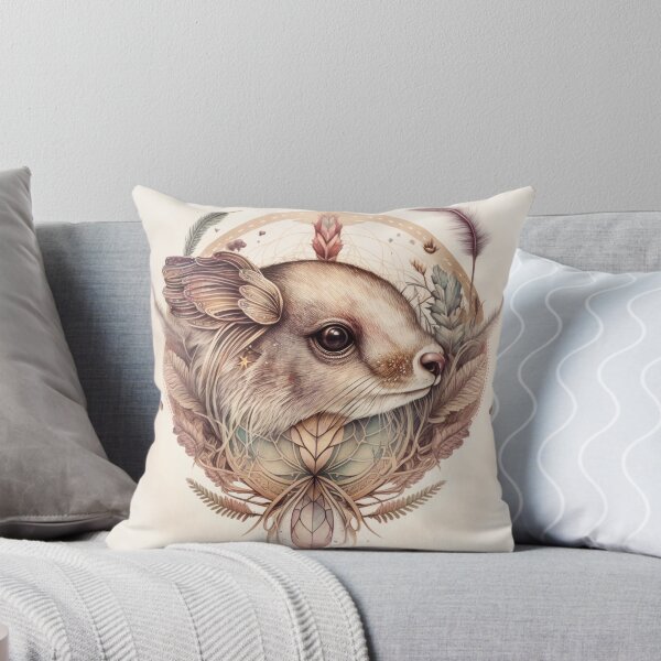 Item preview, AI illustration of a harvest mouse in a watercolour style designed and sold by ArtWorkbyAI.