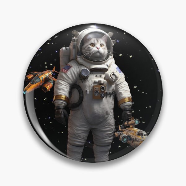 Item preview, Cat astronaut in space designed and sold by miss-keysmash.