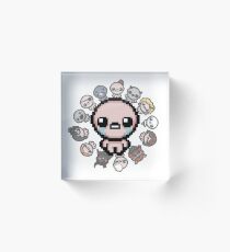 The Binding of Isaac, circle of characters Acrylic Block