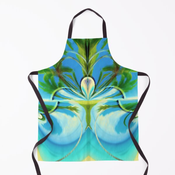 Item preview, Stunning relaxing geometric painting featuring an exotic summer vacation: Blue sky Beach Sun Coconut Sand - Inspiring gift idea to escape to paradise! designed and sold by Ralek.