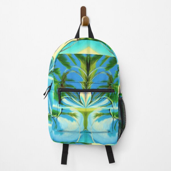 Item preview, Stunning relaxing geometric painting featuring an exotic summer vacation: Blue sky Beach Sun Coconut Sand - Inspiring gift idea to escape to paradise! designed and sold by Ralek.