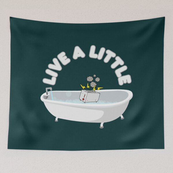 Item preview, Live A Little Toaster Bath   designed and sold by KaliaBeaver.