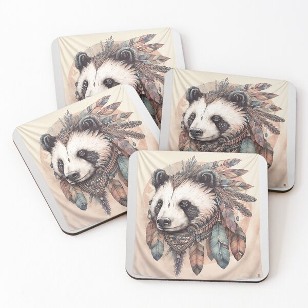 Item preview, AI illustration of a panda in a watercolour style designed and sold by ArtWorkbyAI.