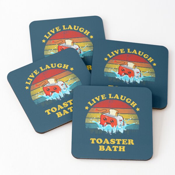 Item preview, Live Laugh Toaster Bath Funny Inspirational Quote  designed and sold by KaliaBeaver.