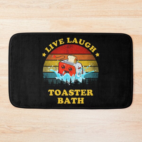Item preview, Live Laugh Toaster Bath Funny Inspirational Quote  designed and sold by KaliaBeaver.