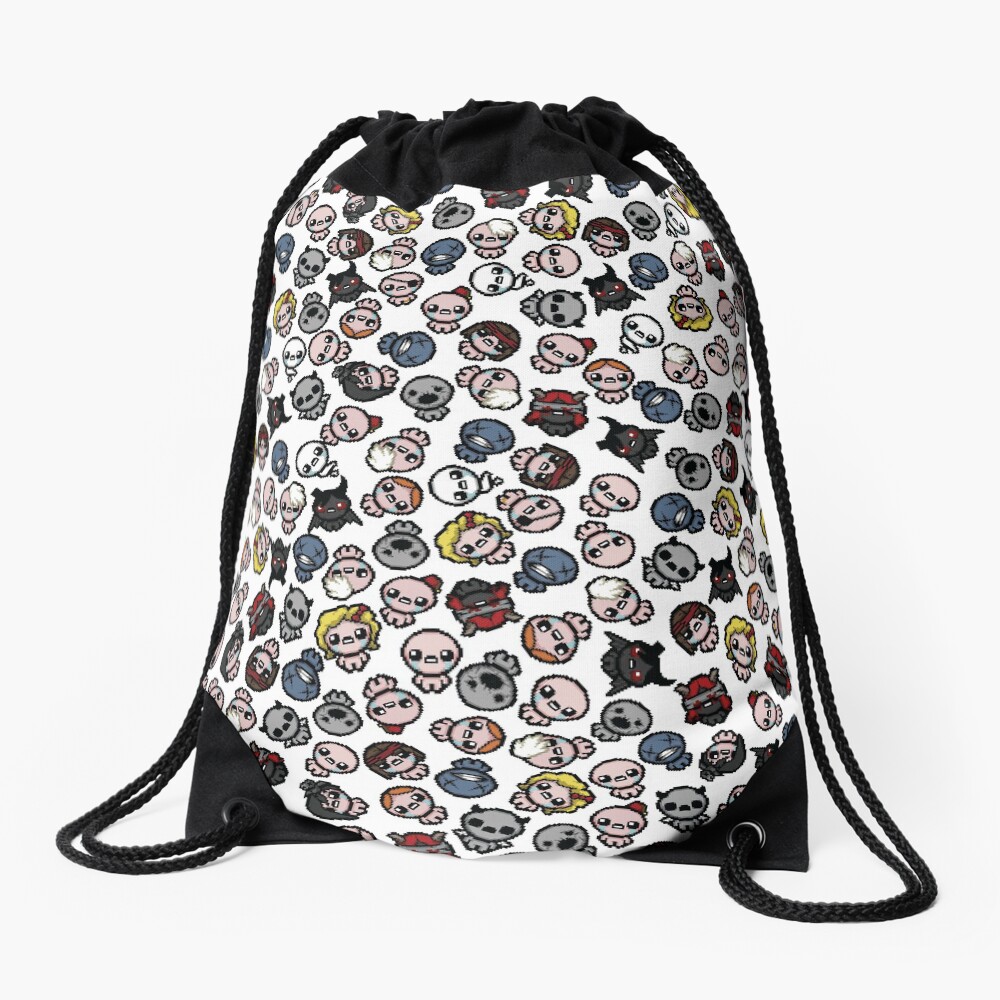 The Binding of Isaac characters pattern + Drawstring Bag