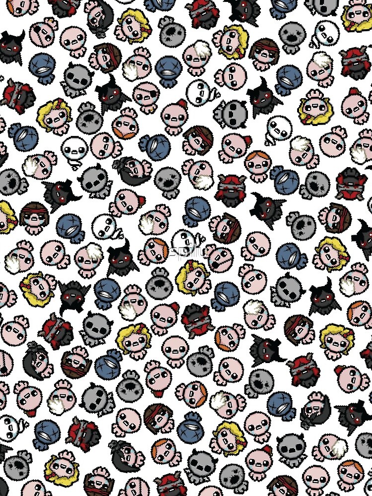 The Binding of Isaac characters pattern + by spilu