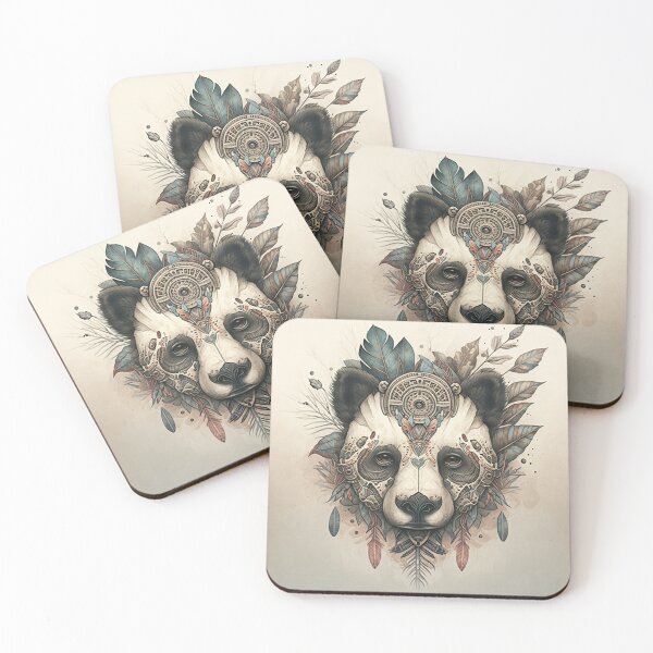 Item preview, AI illustration of a panda in a watercolour style designed and sold by ArtWorkbyAI.