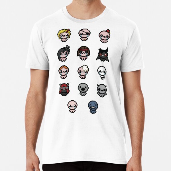 The Binding of Isaac characters + Premium T-Shirt