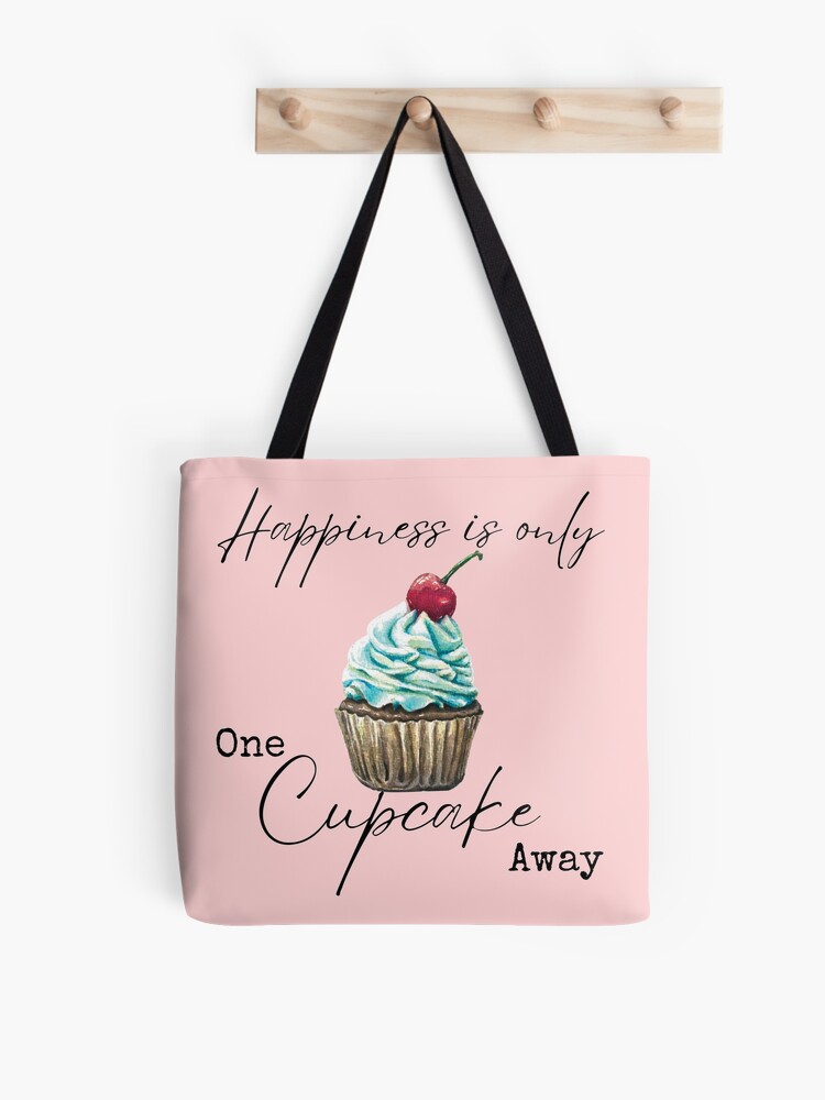 Panneau Bois Décoratif 'You Can't Be Sad Holding A Cupcake' – Fait Main UK