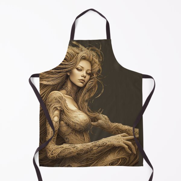 Item preview, the goldad beauty 6(no background)-bold styles-dreamy mood-madness-abstract-detailed-epic-painterly designed and sold by Hermossa-Art.