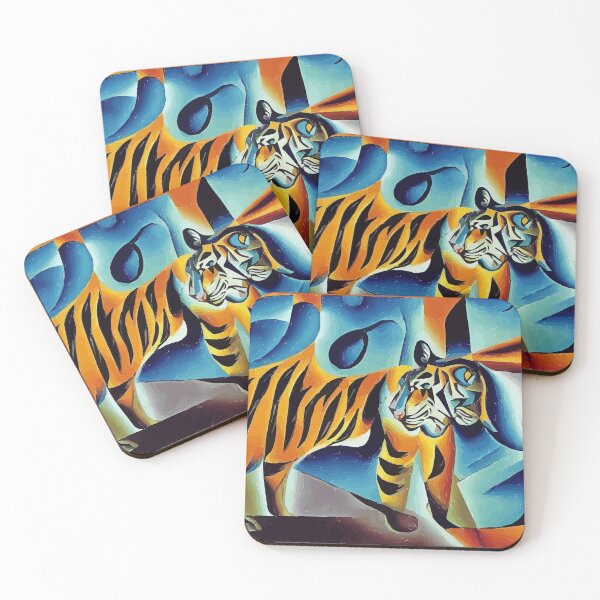 Item preview, Tiger abstract digital art  designed and sold by LordEngy.
