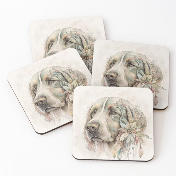 Item preview, AI illustration of a dog in a watercolour style designed and sold by ArtWorkbyAI.