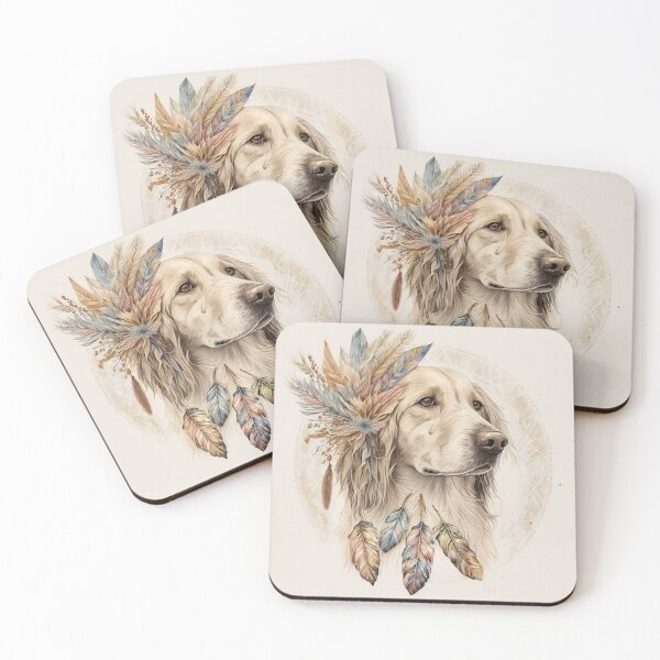 Item preview, AI illustration of a dog in a watercolour style designed and sold by ArtWorkbyAI.