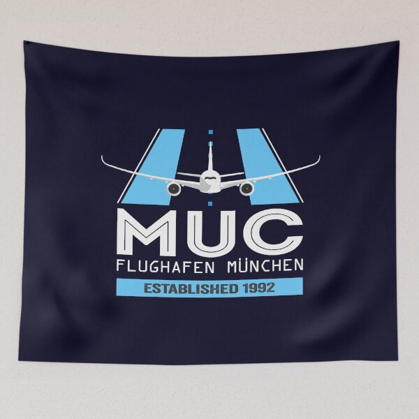 Item preview, MUC Munich Airport Germany - Plane Design designed and sold by FouDeeziner.