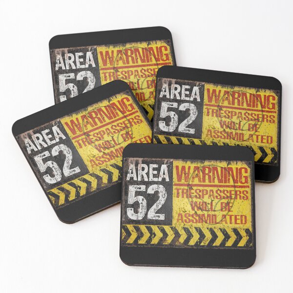 Item preview, AREA 52 Warning Sign designed and sold by PapaSquatch.