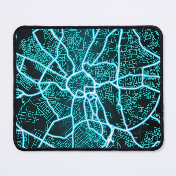 Item preview, Coventry, England, Blue, White, Neon, Glow, City, Map designed and sold by phimhay23.