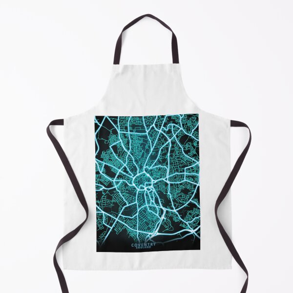 Item preview, Coventry, England, Blue, White, Neon, Glow, City, Map designed and sold by phimhay23.