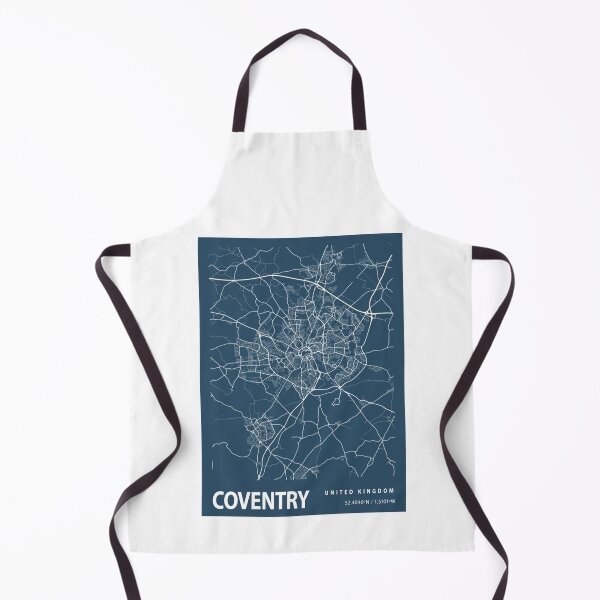Item preview, Coventry Blueprint Street Map, Coventry Colour Map Prints designed and sold by phimhay23.