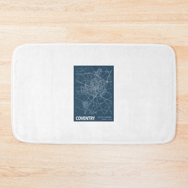 Item preview, Coventry Blueprint Street Map, Coventry Colour Map Prints designed and sold by phimhay23.