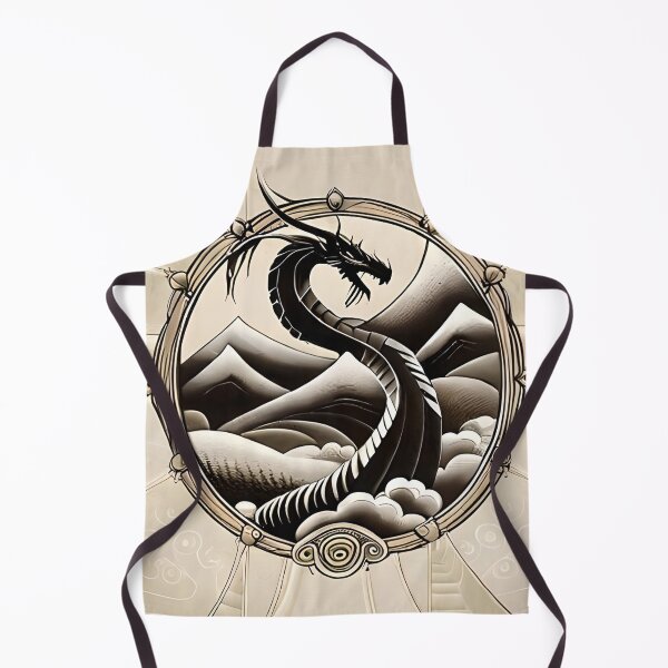 Item preview, Celestial Serpent: Majestic Dragon Soaring Amidst Mountain Peaks designed and sold by drinuxp.