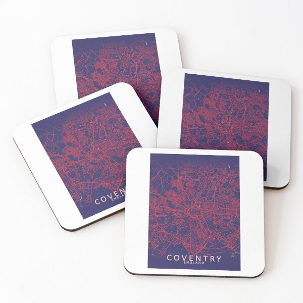 Item preview, Coventry, England, Dark blue Map designed and sold by phimhay23.
