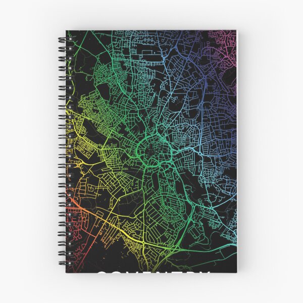 Item preview, Coventry, England, Rainbow City Map designed and sold by phimhay23.