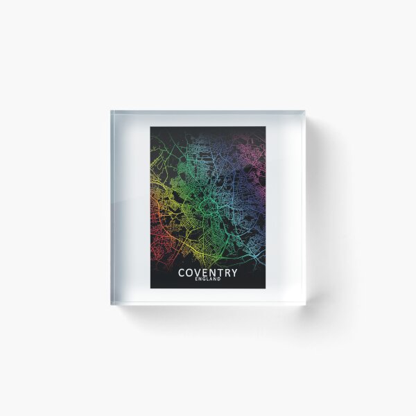 Item preview, Coventry, England, Rainbow City Map designed and sold by phimhay23.
