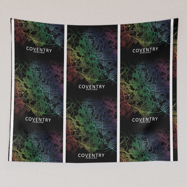 Item preview, Coventry, England, Rainbow City Map designed and sold by phimhay23.