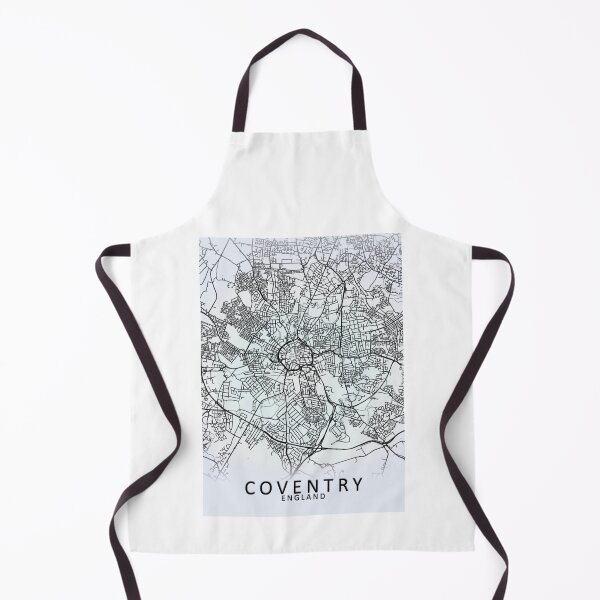 Item preview, Coventry, England, White, City, Map designed and sold by phimhay23.