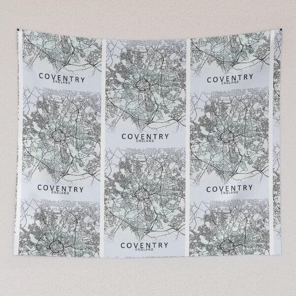 Item preview, Coventry, England, White, City, Map designed and sold by phimhay23.