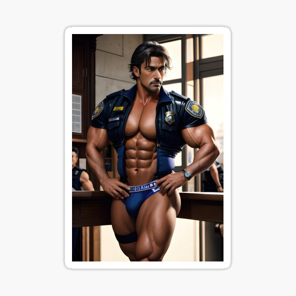 Item preview, The Suit Smugglers: Hunky Italian Police Officers 01 designed and sold by AdonisIOMuscle.