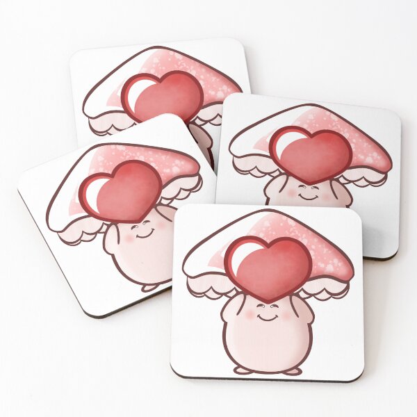 Item preview, Cute mushroom holding a heart designed and sold by EmoSkelly.