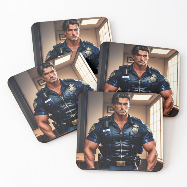 Item preview, The Suit Smugglers: Hunky Italian Police Officers 02 designed and sold by AdonisIOMuscle.
