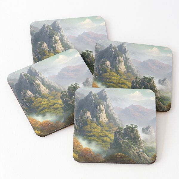 Item preview, Chinese Mountain Landscape in Autumn designed and sold by NoWayy.
