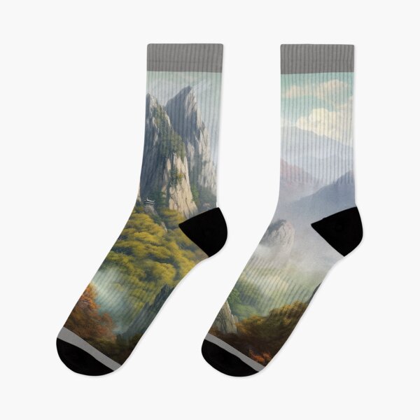 Item preview, Chinese Mountain Landscape in Autumn designed and sold by NoWayy.